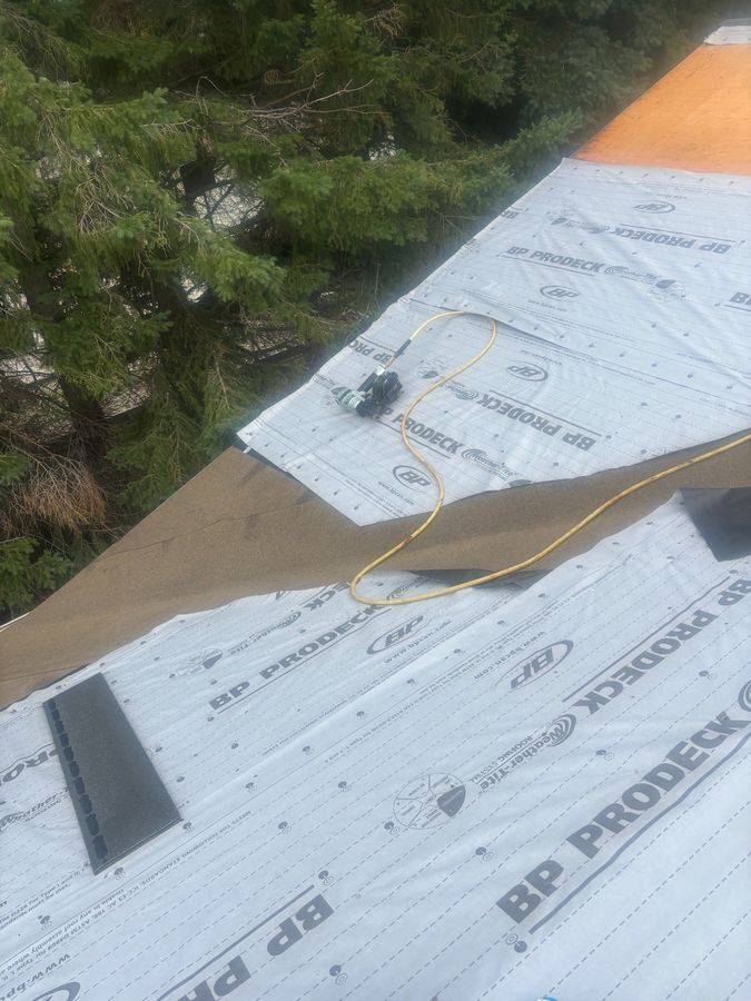 BP ProDeck ridge detail with clean cap installation